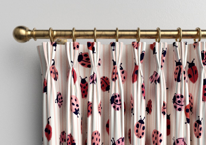 Wee Blue Bell Little Ladybirds, Poppy - Made to Measure Curtains - Image 11